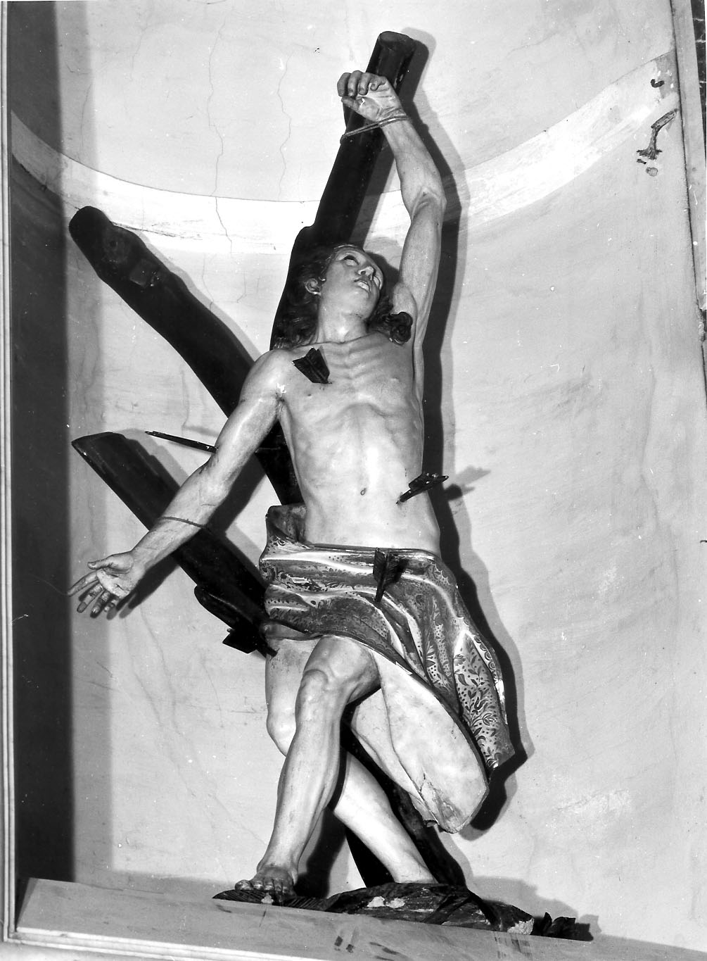 San Sebastiano (statua, opera isolata) - manifattura ligure (sec. XIX)