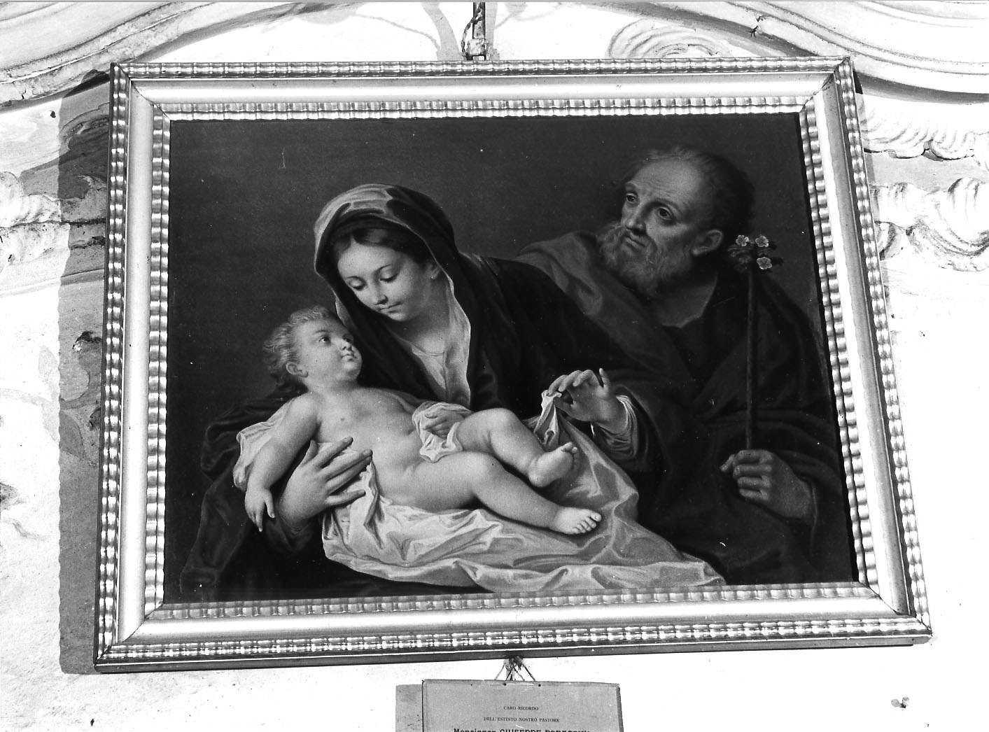 Sacra Famiglia (dipinto, opera isolata) - ambito ligure (ultimo quarto sec. XIX)