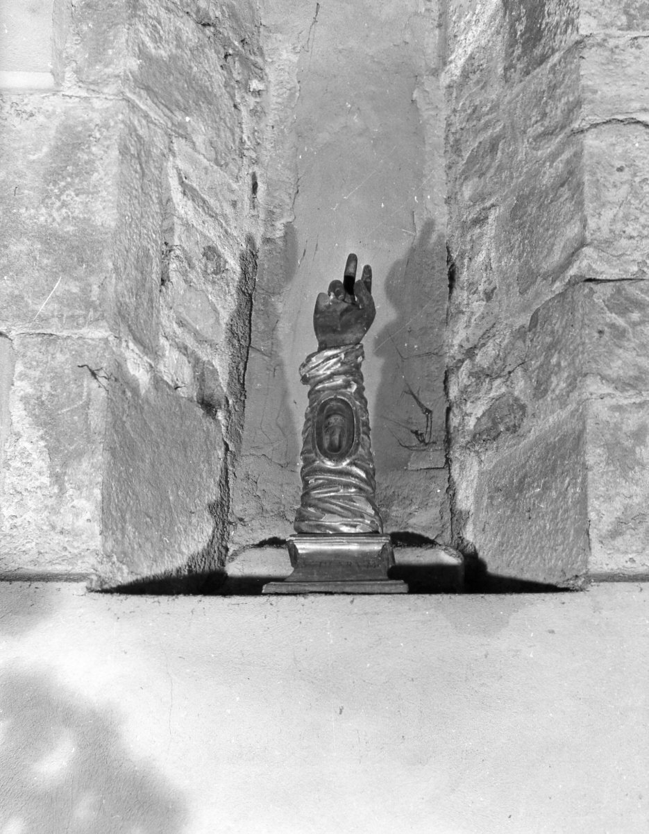 reliquiario antropomorfo - a braccio, coppia - bottega italiana (sec. XVIII)