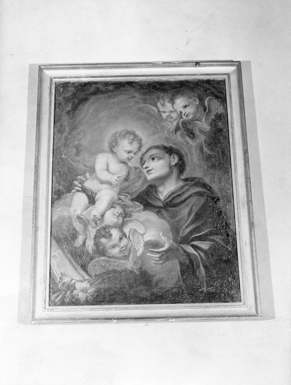 Sant'Antonio da Padova con il bambino (dipinto, opera isolata) - ambito italiano (sec. XVIII)