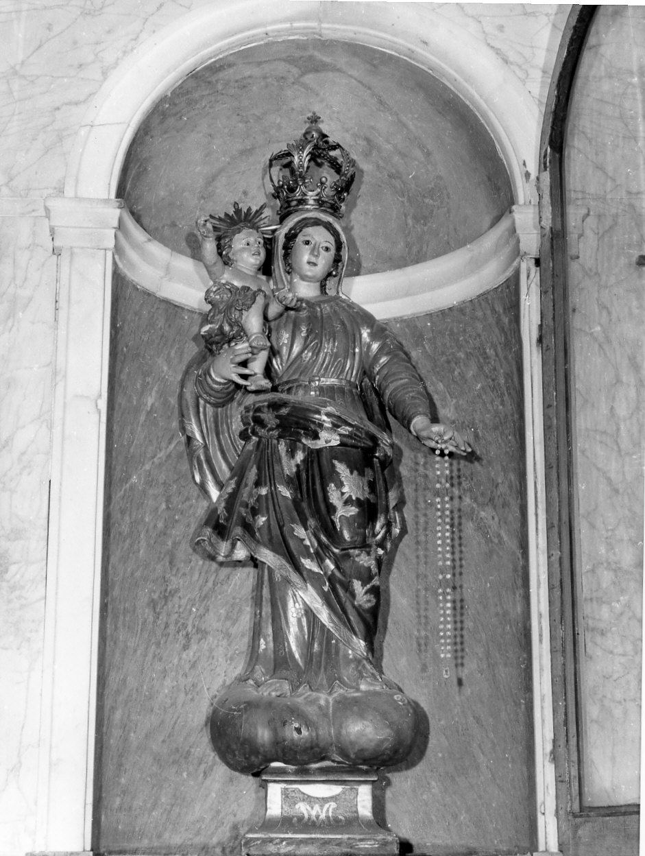 Madonna del Rosario (statua, opera isolata) - bottega ligure (fine/inizio secc. XVIII/ XIX)