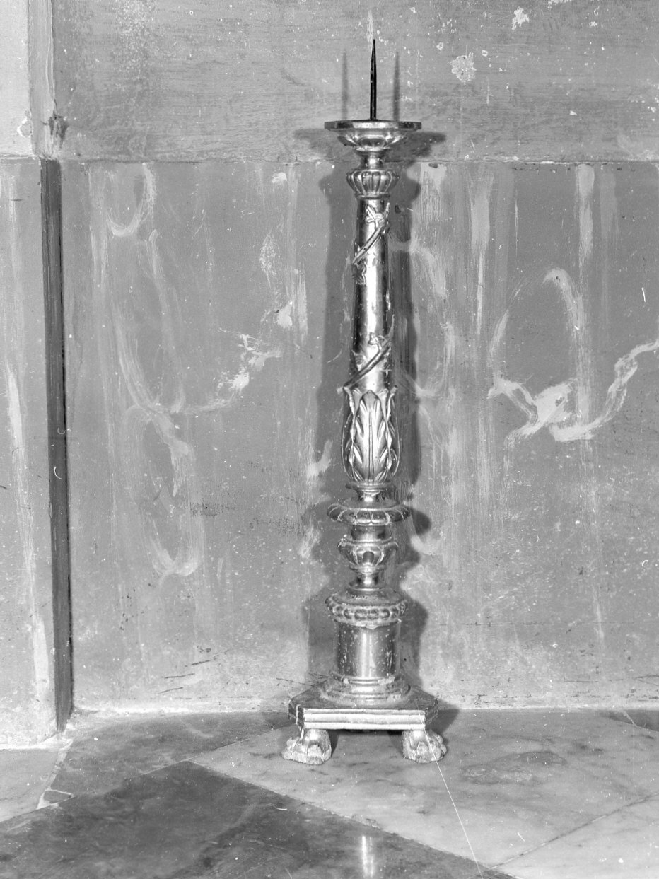 candeliere, serie - bottega ligure (sec. XIX)