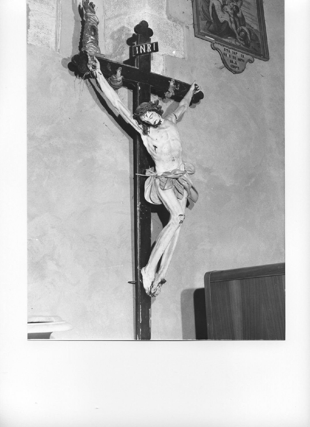 Cristo crocifisso (crocifisso, opera isolata) - bottega ligure (prima metà sec. XVIII)