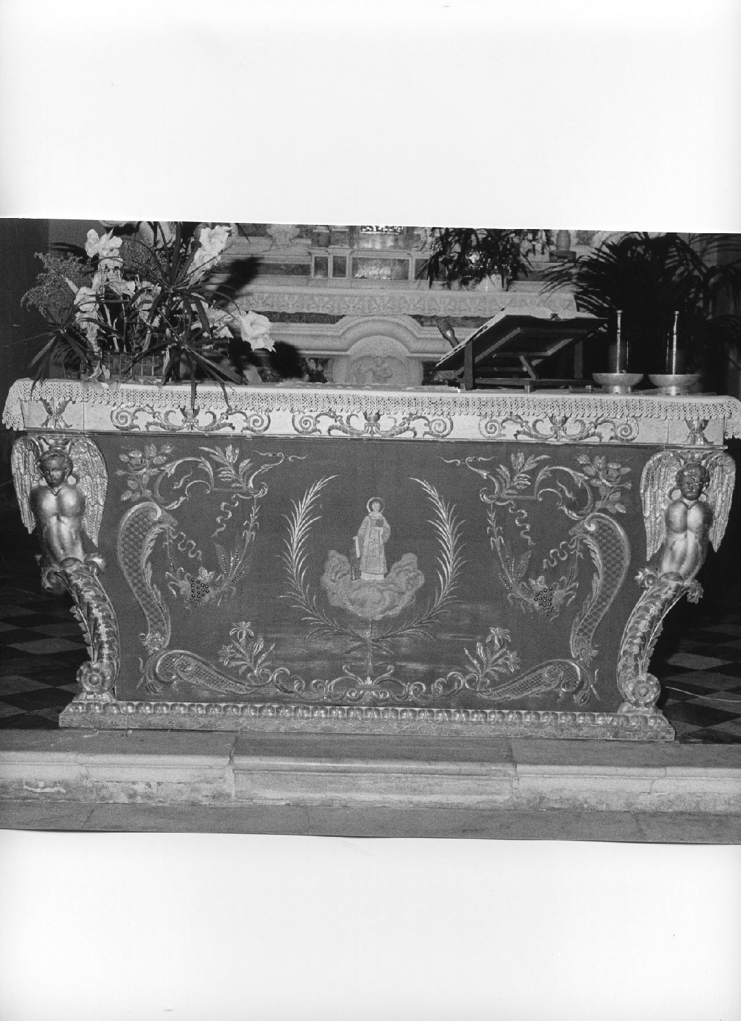 cornice di paliotto, opera isolata - bottega ligure (sec. XIX)