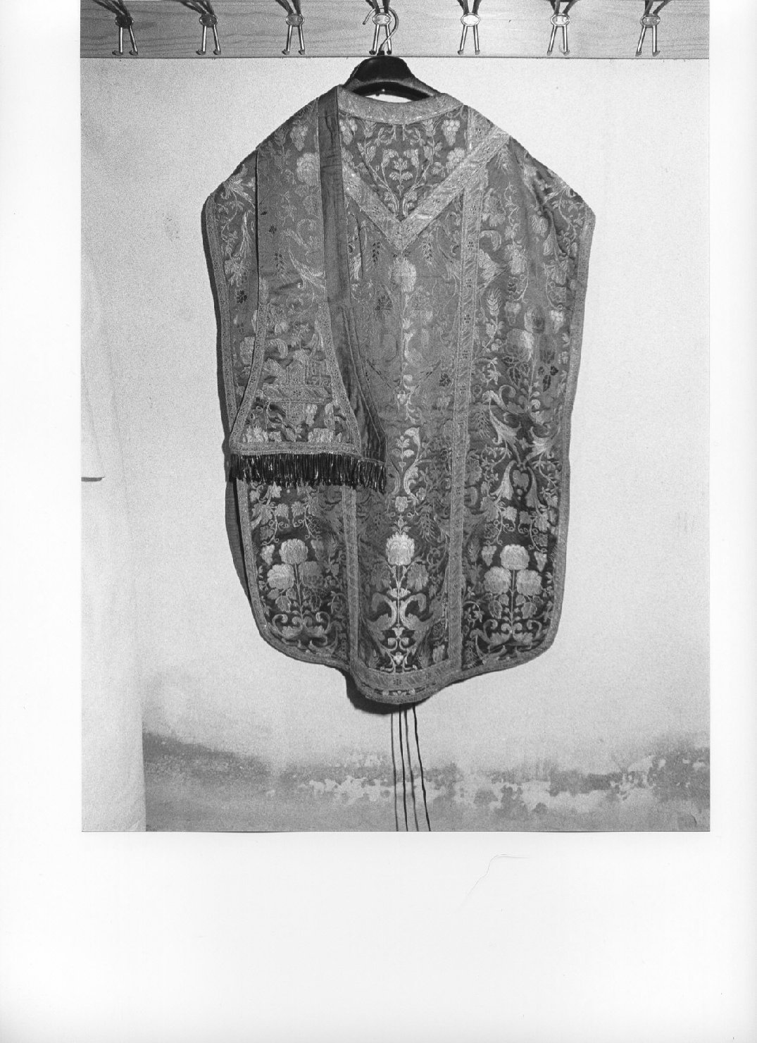 stola, elemento d'insieme - manifattura ligure (sec. XIX)