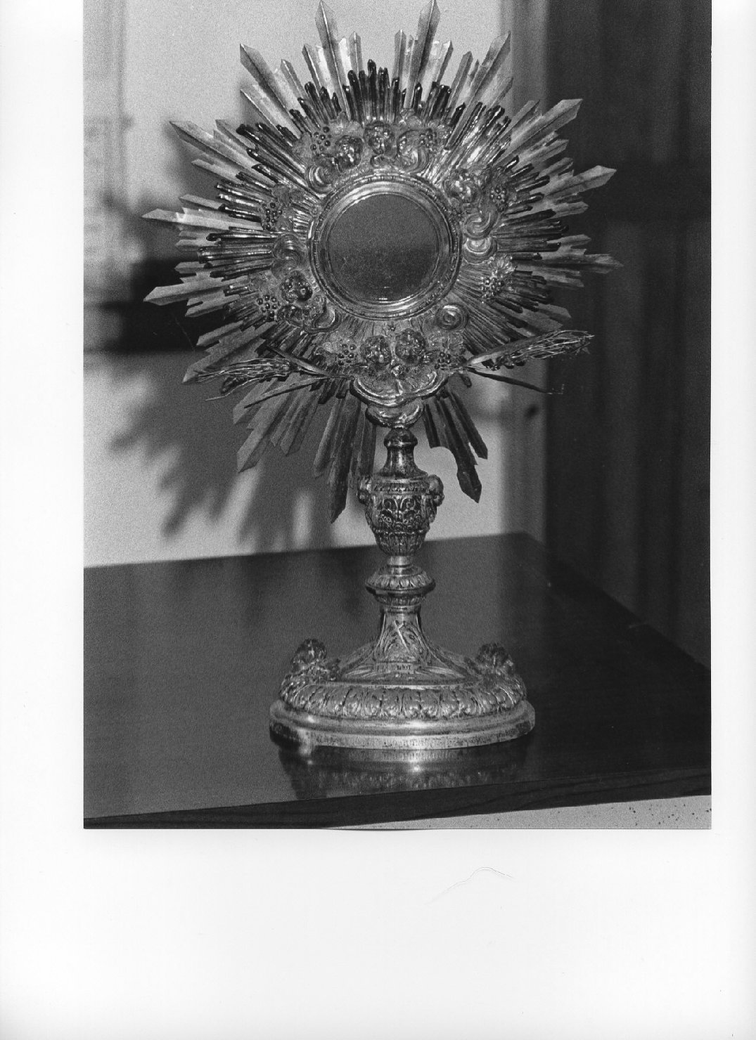 ostensorio, opera isolata - bottega genovese (sec. XVIII)