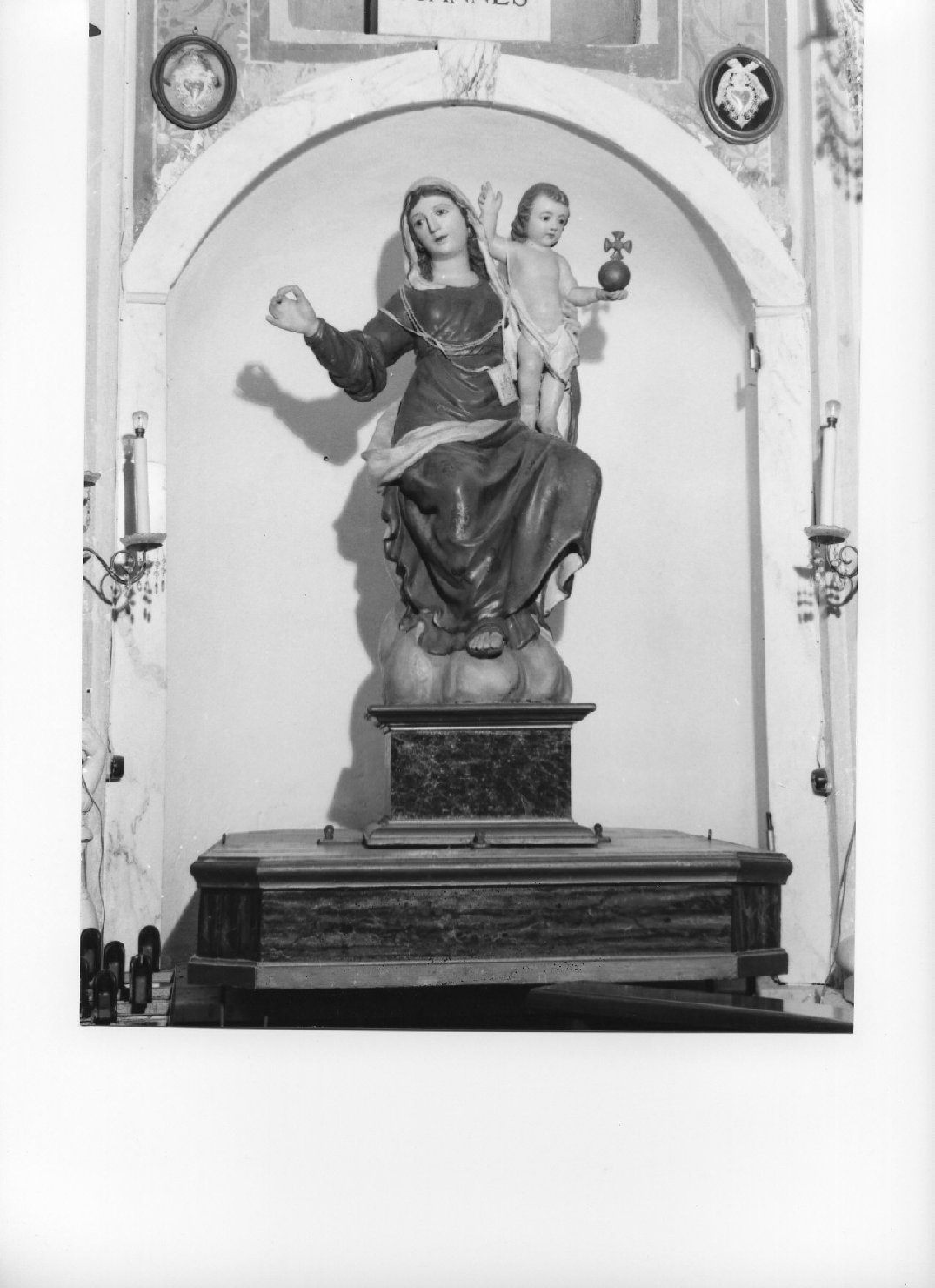 Madonna del Carmelo (statua, opera isolata) - bottega ligure (metà sec. XIX)