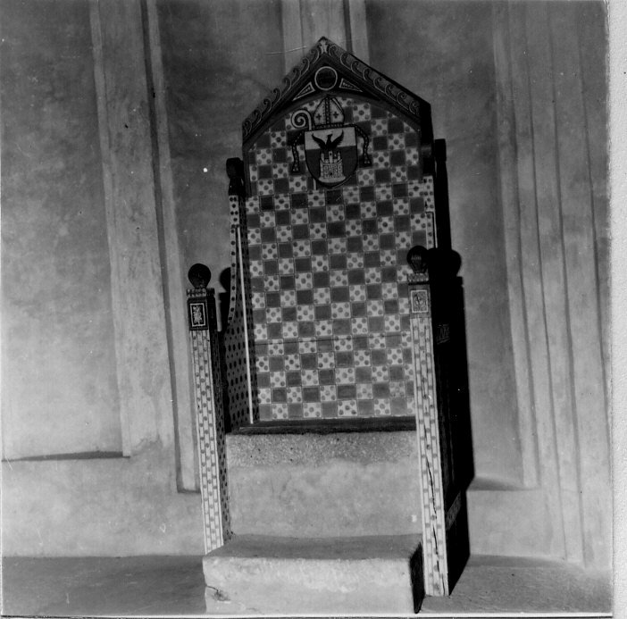 cattedra episcopale, opera isolata - bottega ligure (sec. XIX)