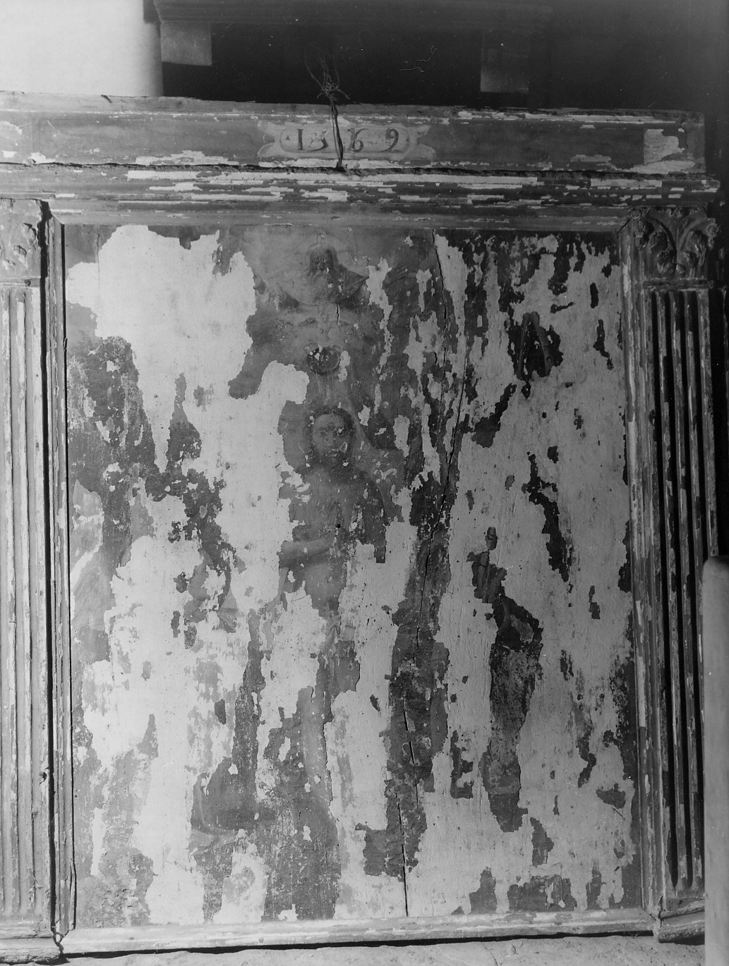 battesimo di Cristo (dipinto, opera isolata) - ambito ligure (sec. XVI)