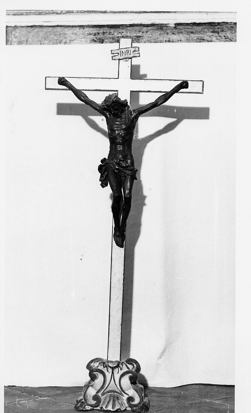 croce da tavolo, opera isolata - bottega ligure (seconda metà sec. XVIII, sec. XX)