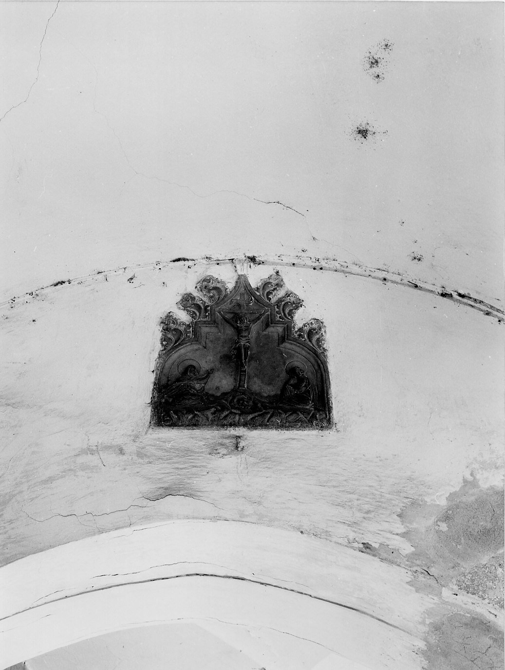 crocifissione (rilievo, opera isolata) - bottega ligure (sec. XVI)