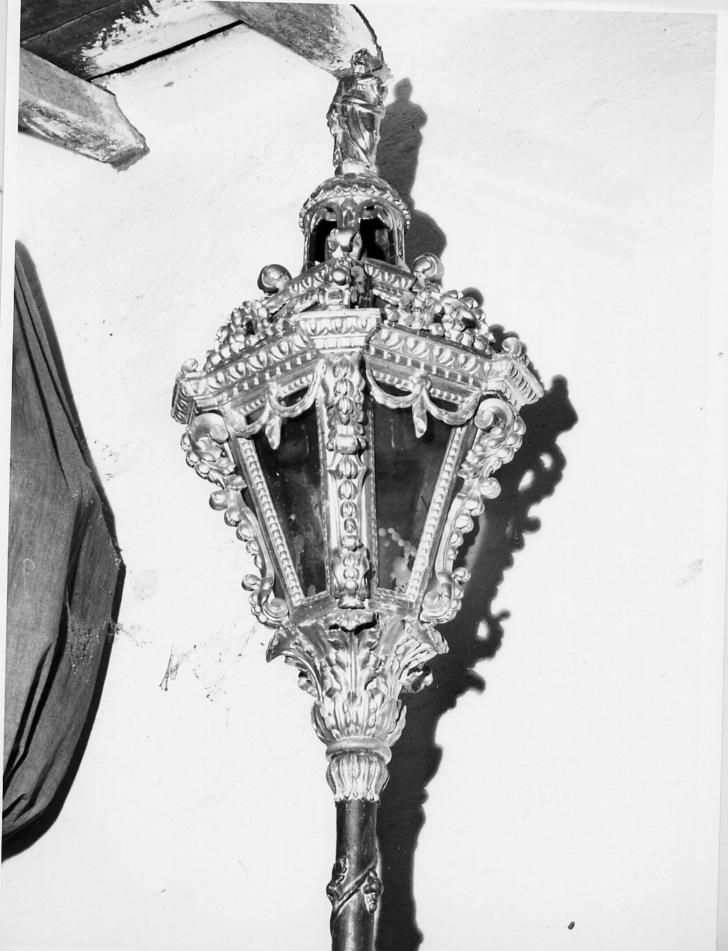lanterna processionale, serie - bottega ligure (fine sec. XIX)