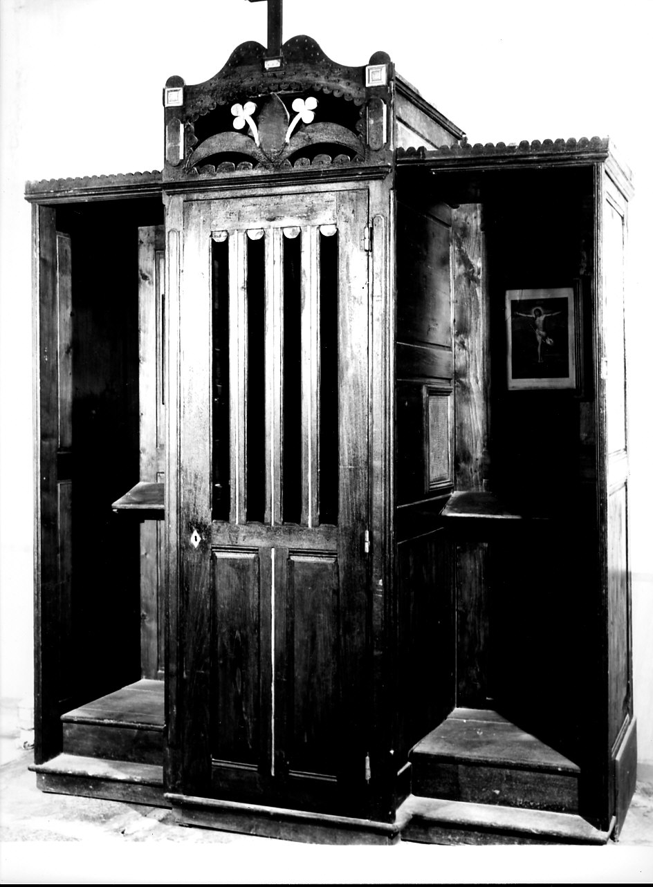 confessionale, opera isolata - bottega ligure (sec. XIX)