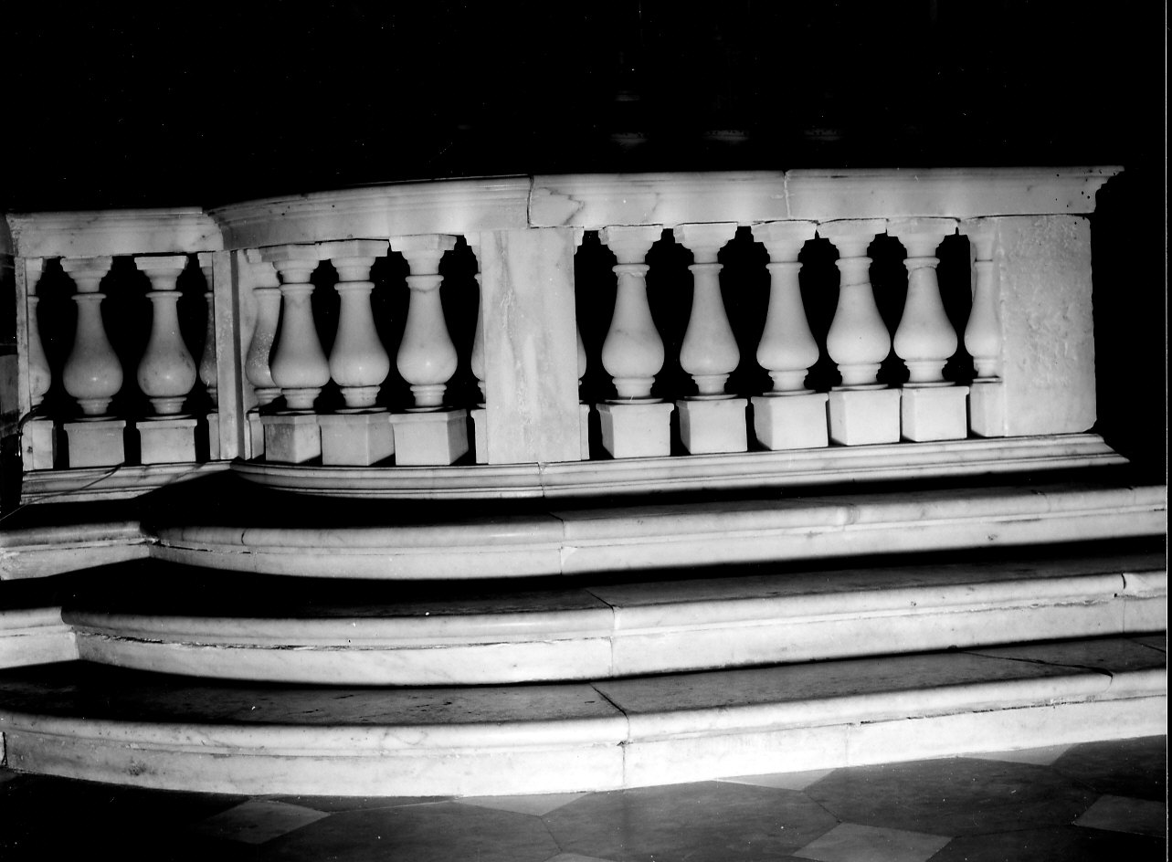 balaustrata di altare, opera isolata - bottega ligure (sec. XVII)