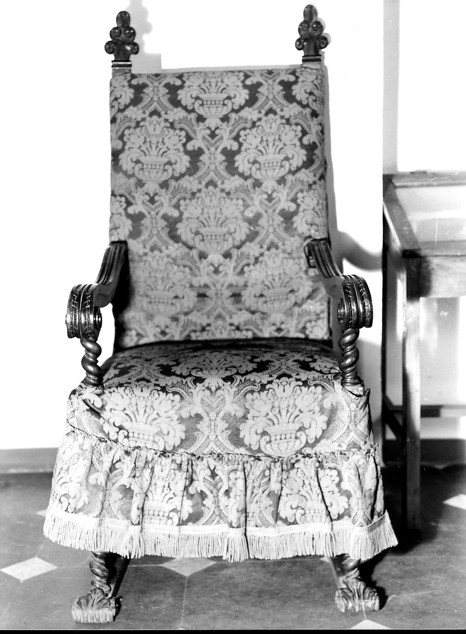 poltrona, opera isolata - bottega ligure (inizio sec. XIX)