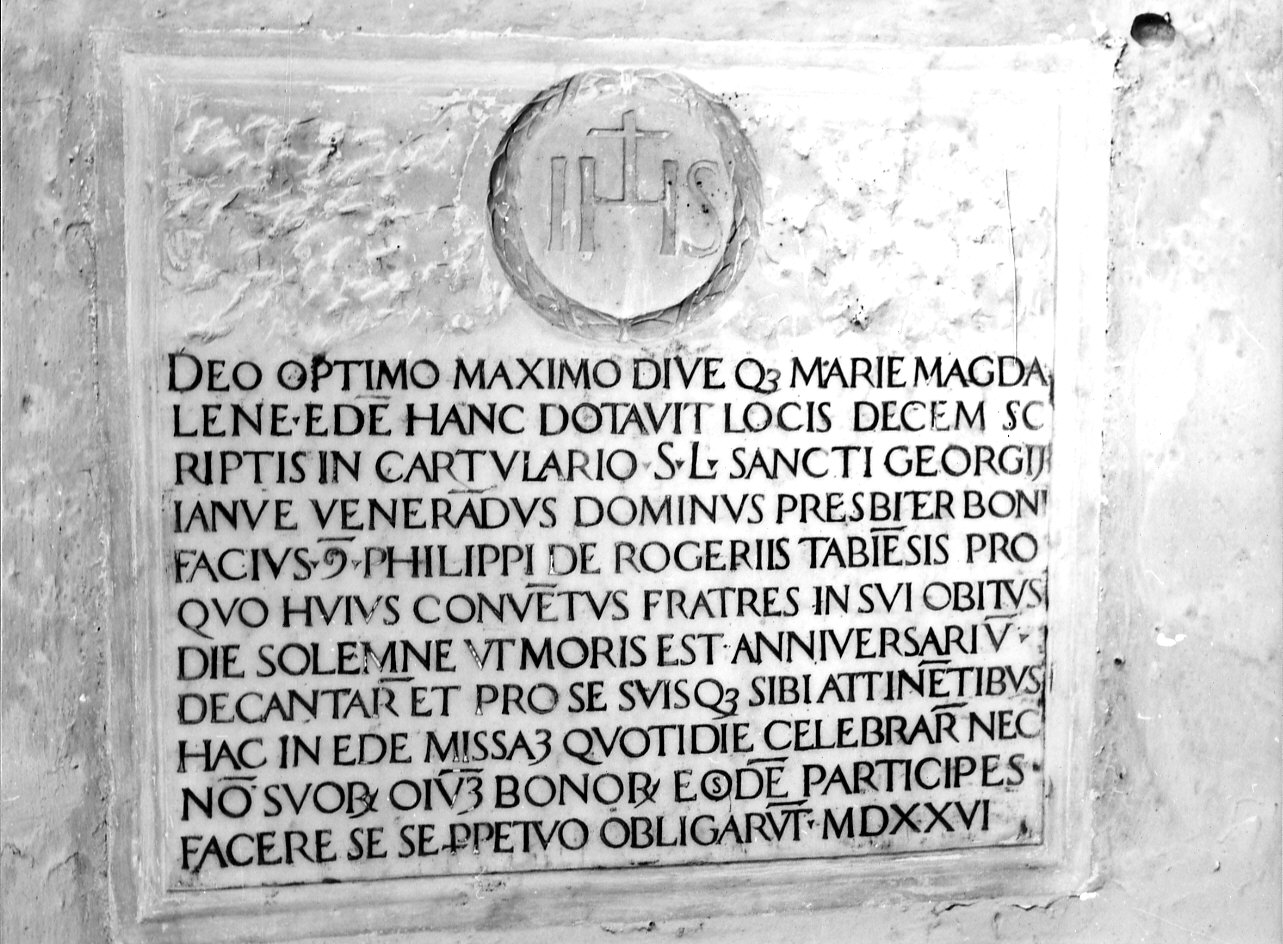 lapide, opera isolata - bottega ligure (sec. XVI)