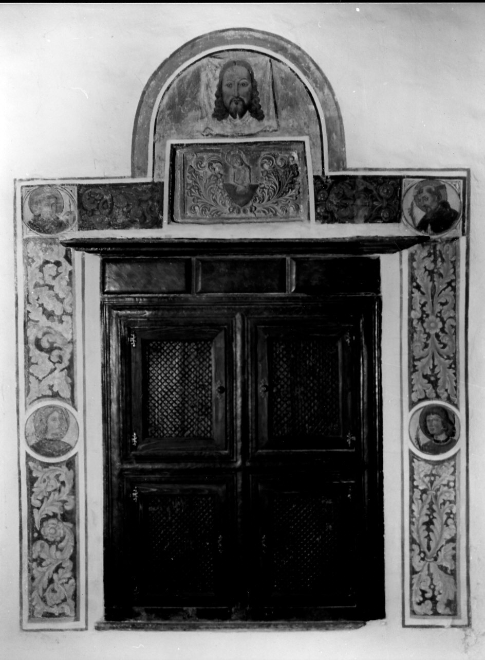 San Vincenzo Ferrer, San Pietro Martire e Santi domenicani (decorazione pittorica, opera isolata) - bottega italiana (inizio sec. XVI)