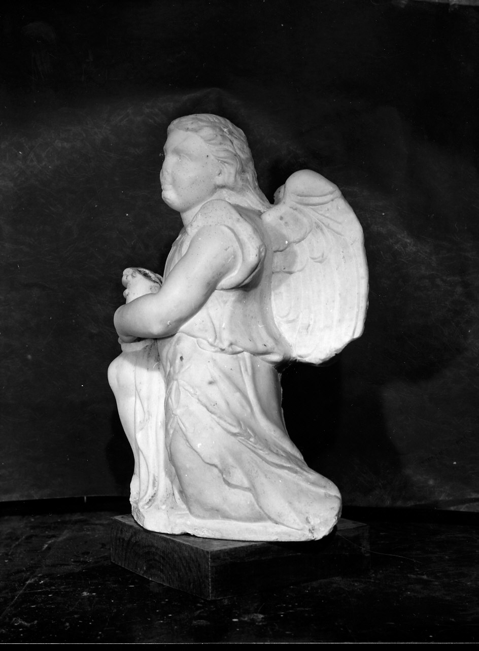 angelo porta cero (scultura, opera isolata) - bottega italiana (prima metà sec. XVI)