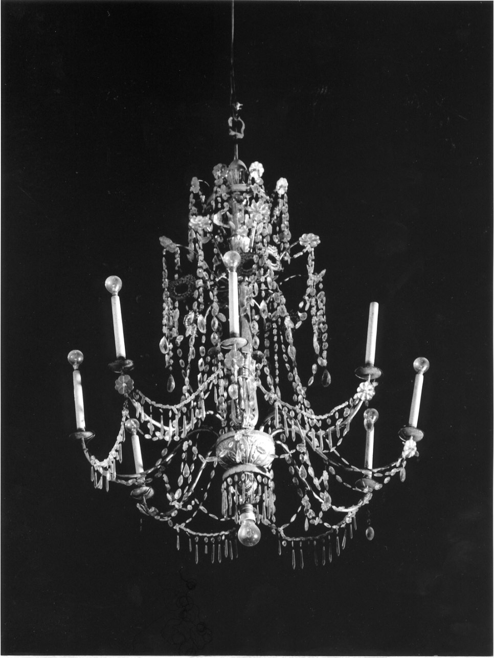 lampadario, serie - bottega ligure (seconda metà sec. XIX)