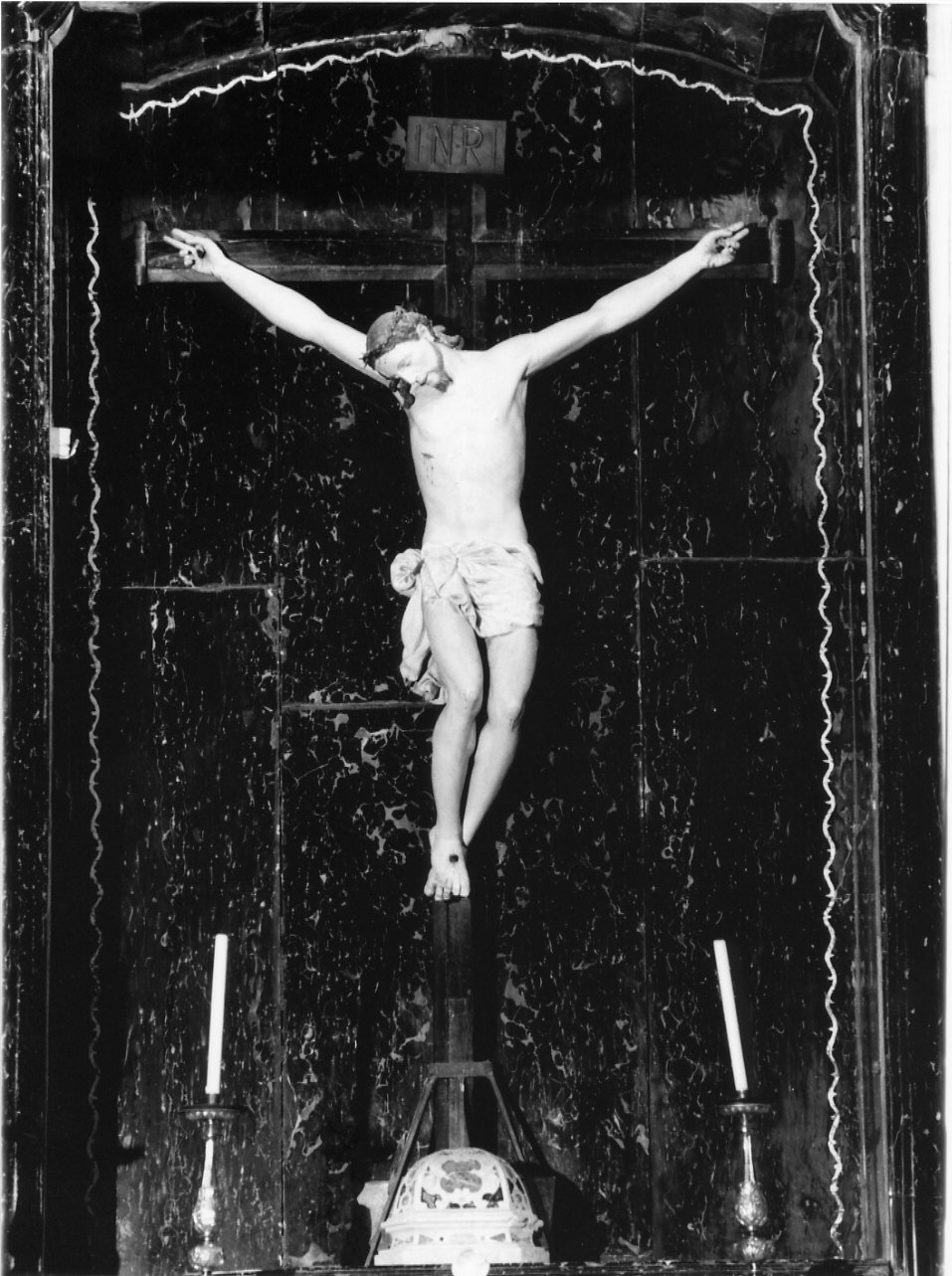 croce d'altare, opera isolata - bottega ligure (metà sec. XIX)