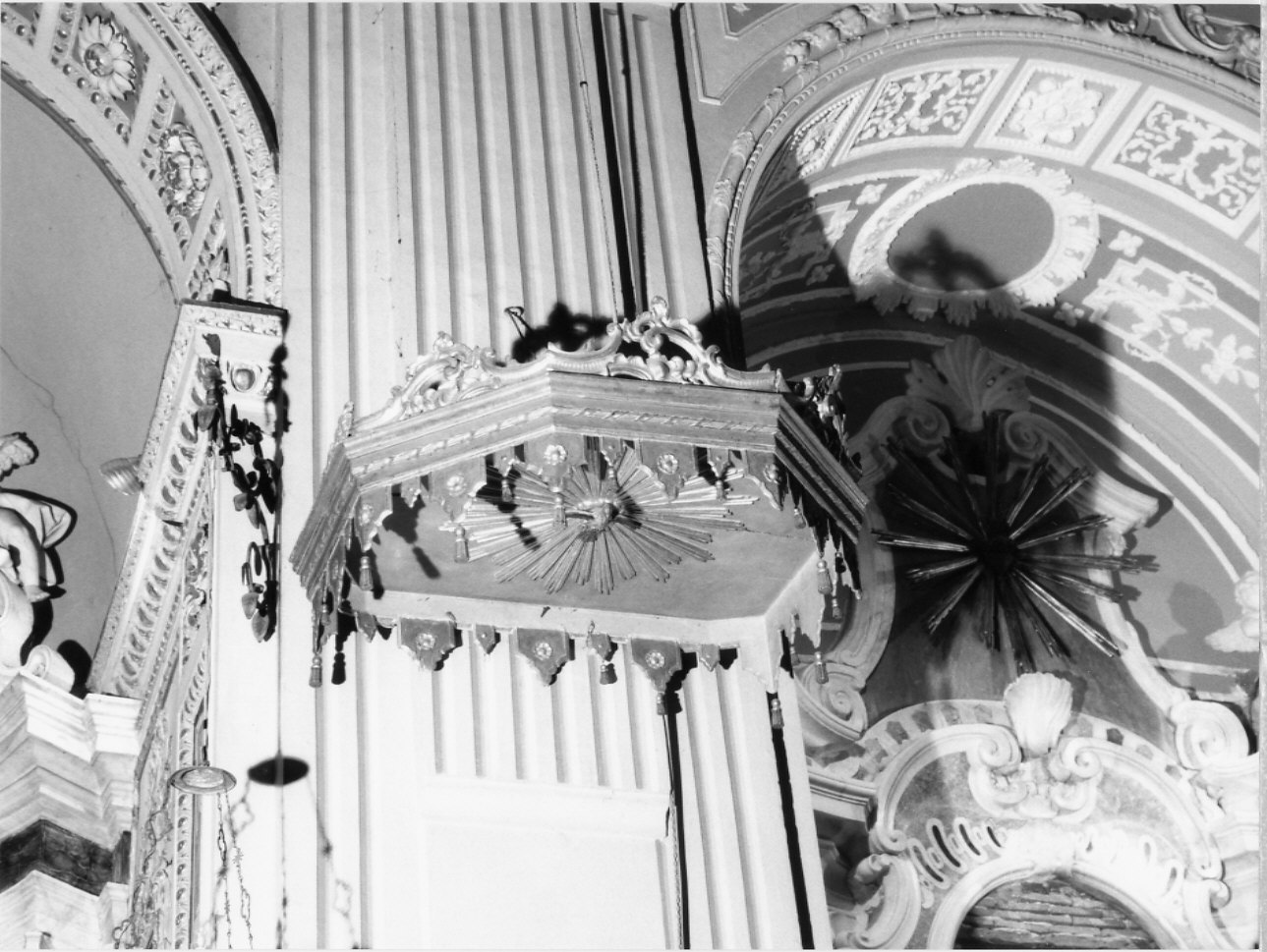 baldacchino da pulpito, opera isolata - bottega ligure (sec. XVIII)