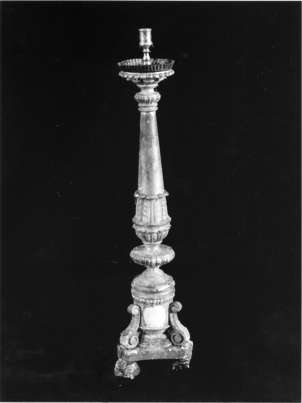 candeliere, coppia - bottega ligure (seconda metà sec. XIX)