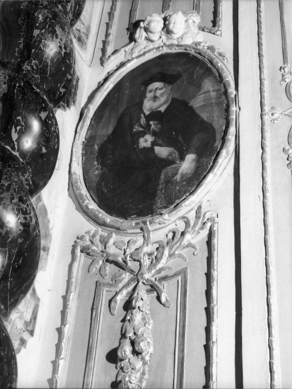 San Filippo Neri (dipinto, pendant) - ambito ligure (metà sec. XVIII)