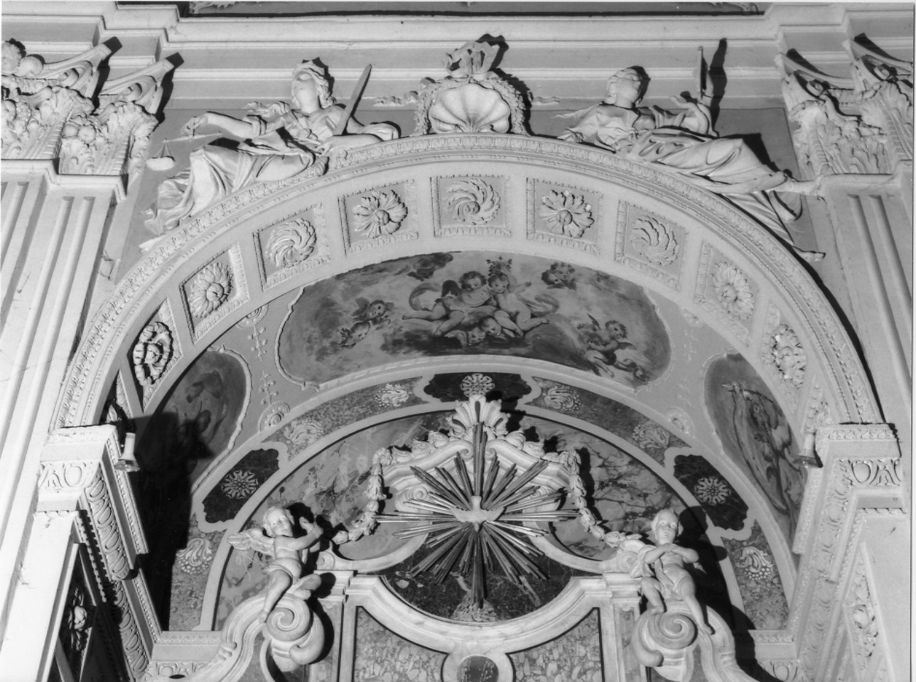 decorazione plastica, insieme - bottega ligure (fine sec. XVIII)
