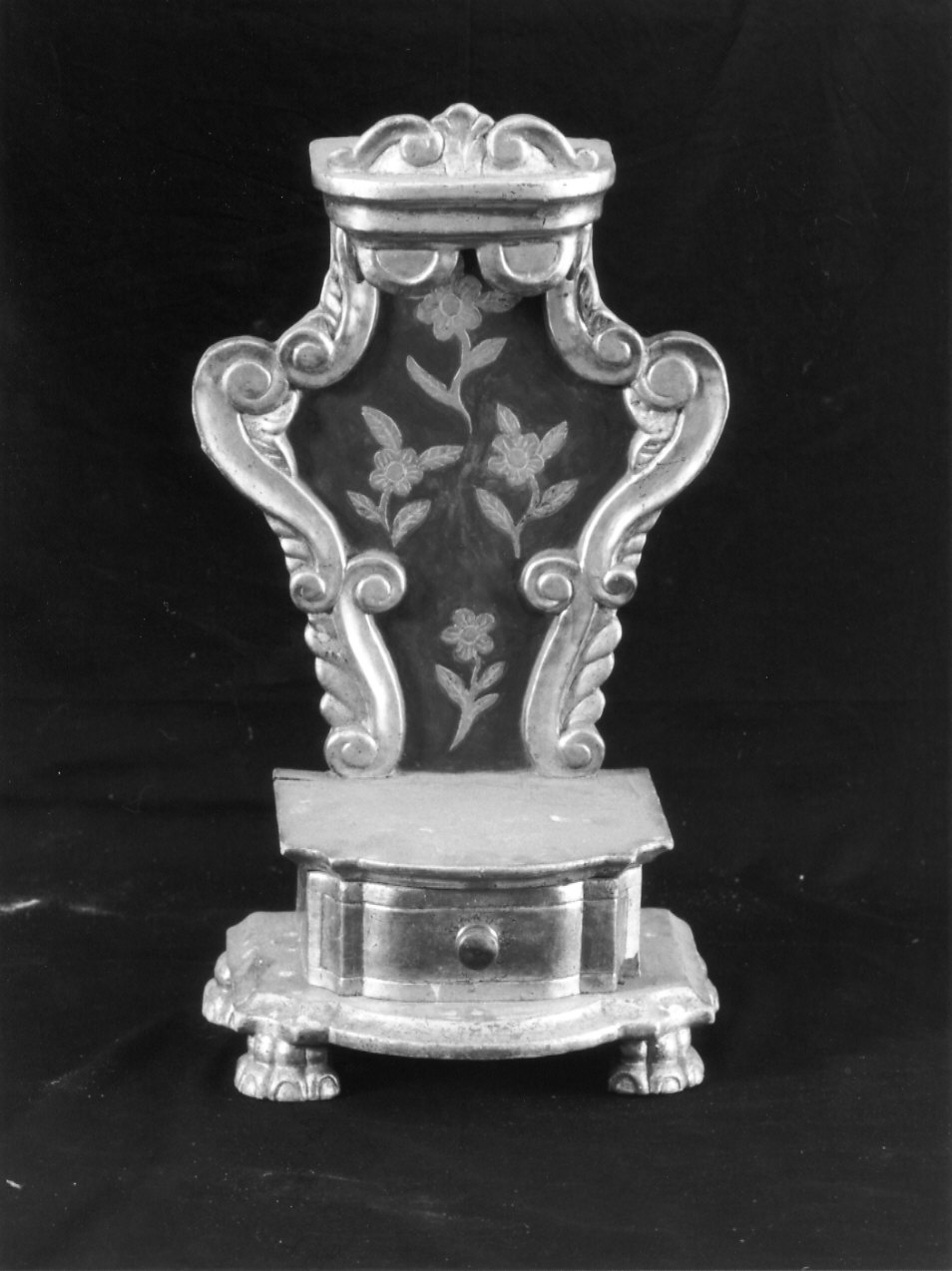 tronetto per esposizione eucaristica, opera isolata - bottega ligure (seconda metà sec. XIX)