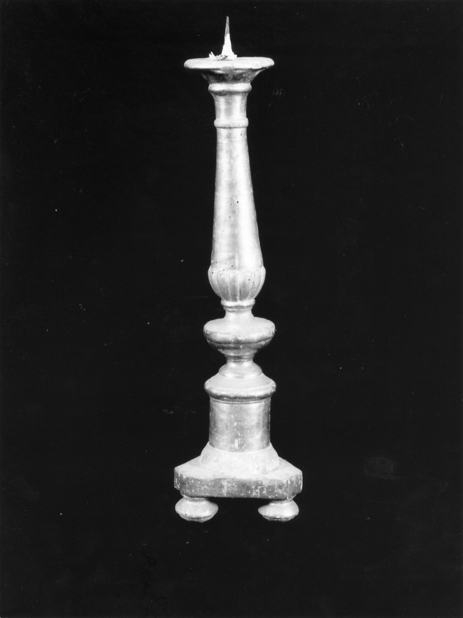 candeliere, coppia - bottega ligure (metà sec. XIX)