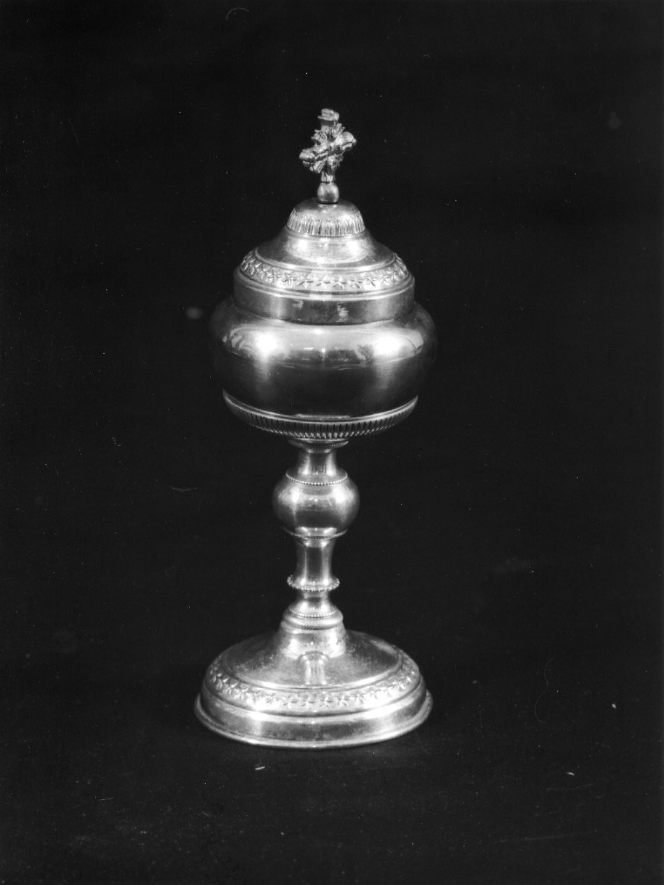 pisside da viatico, opera isolata - bottega ligure (metà sec. XIX)