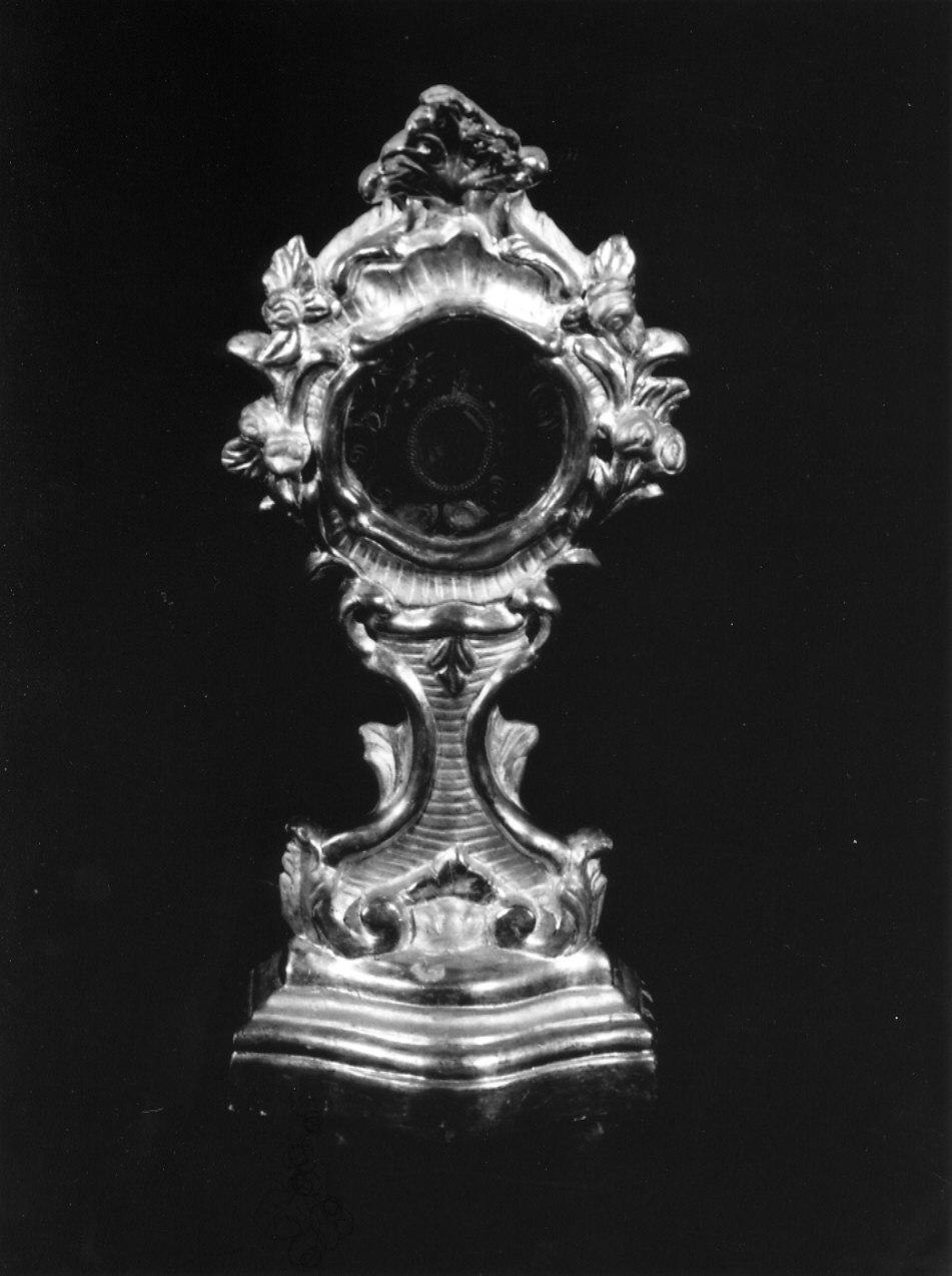reliquiario - a ostensorio, opera isolata - bottega ligure (seconda metà sec. XVIII)