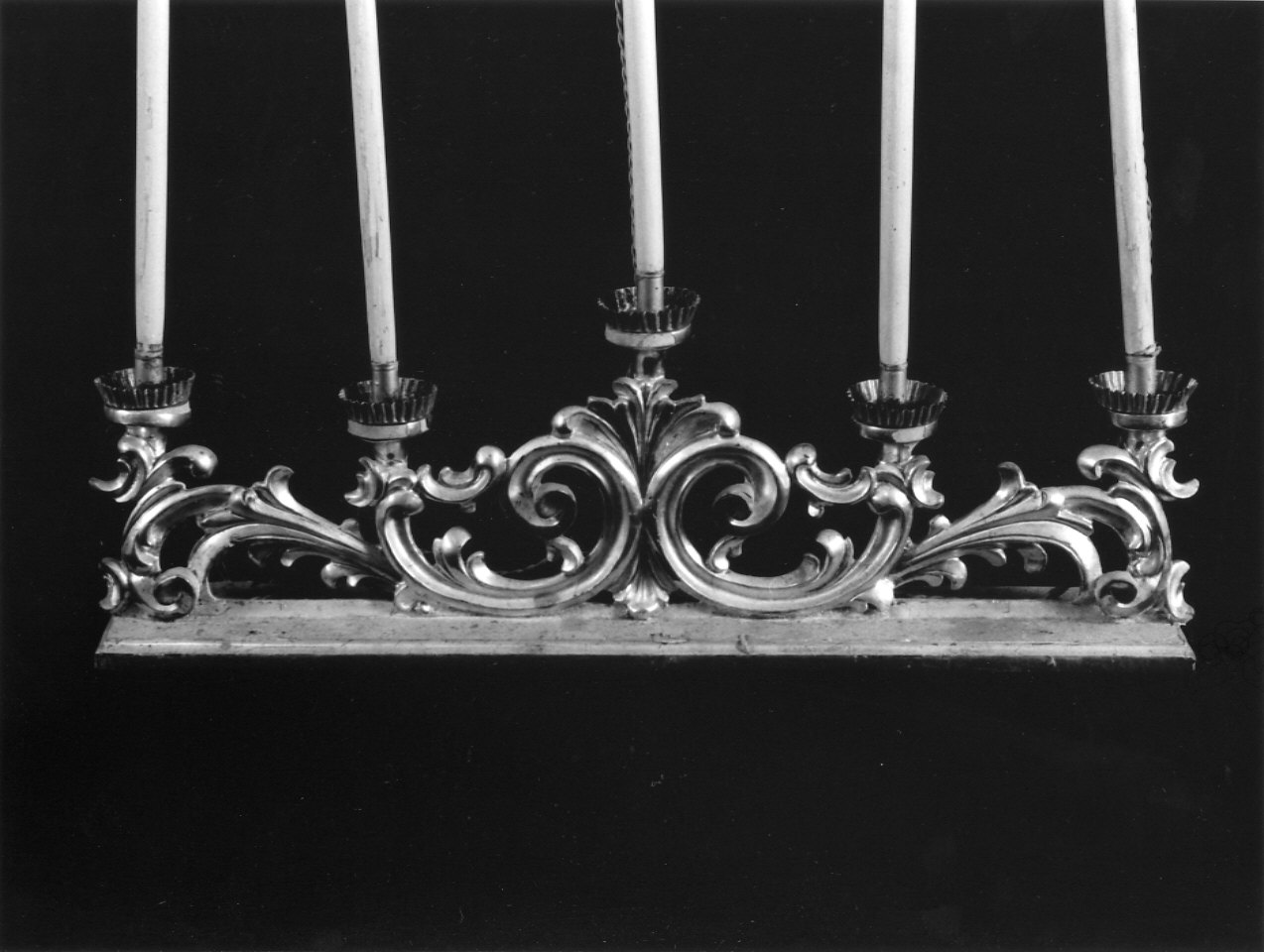 candeliere, coppia - bottega ligure (seconda metà sec. XIX)