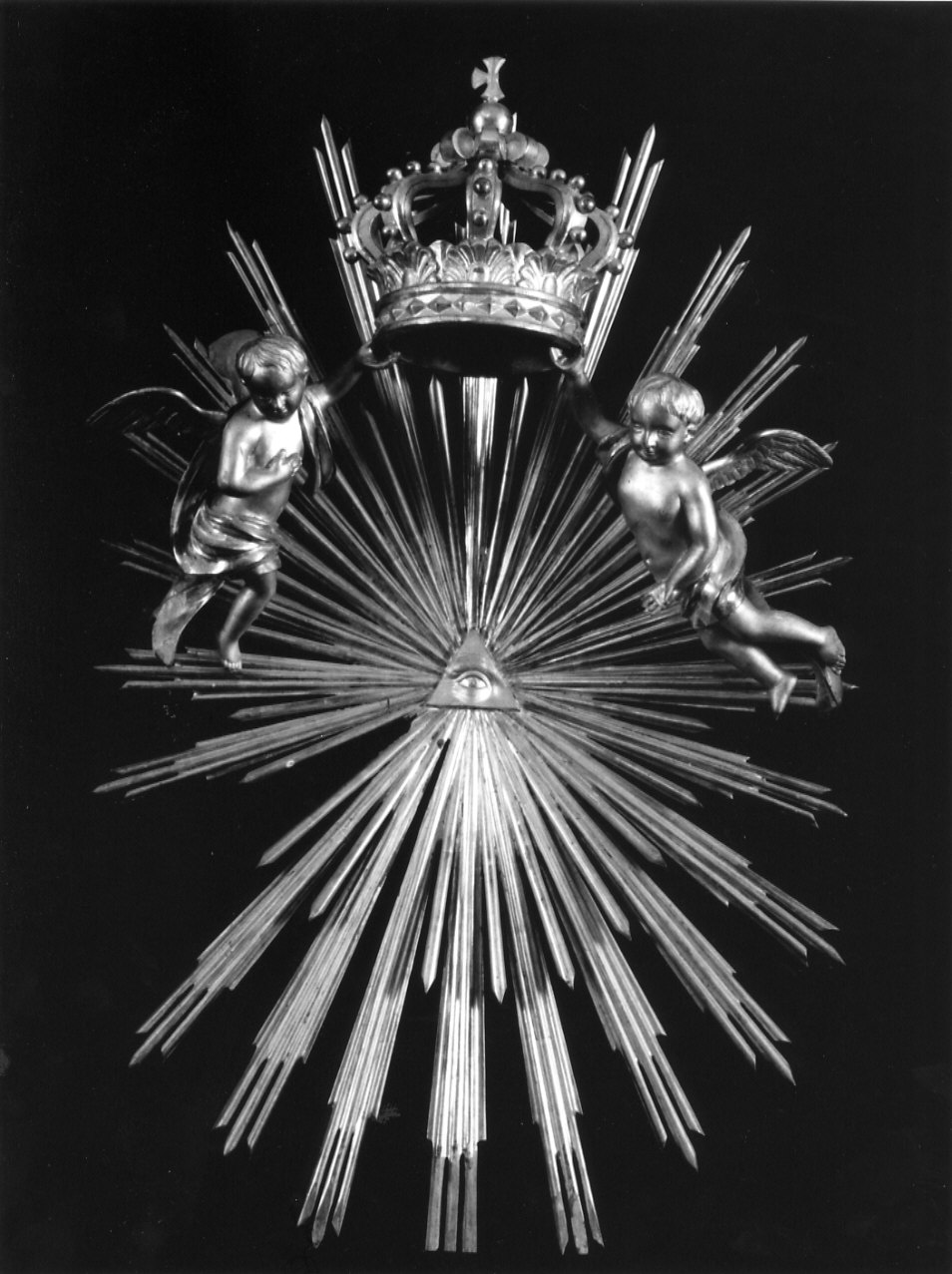 baldacchino di tronetto per esposizione eucaristica, opera isolata - bottega ligure (seconda metà sec. XIX)