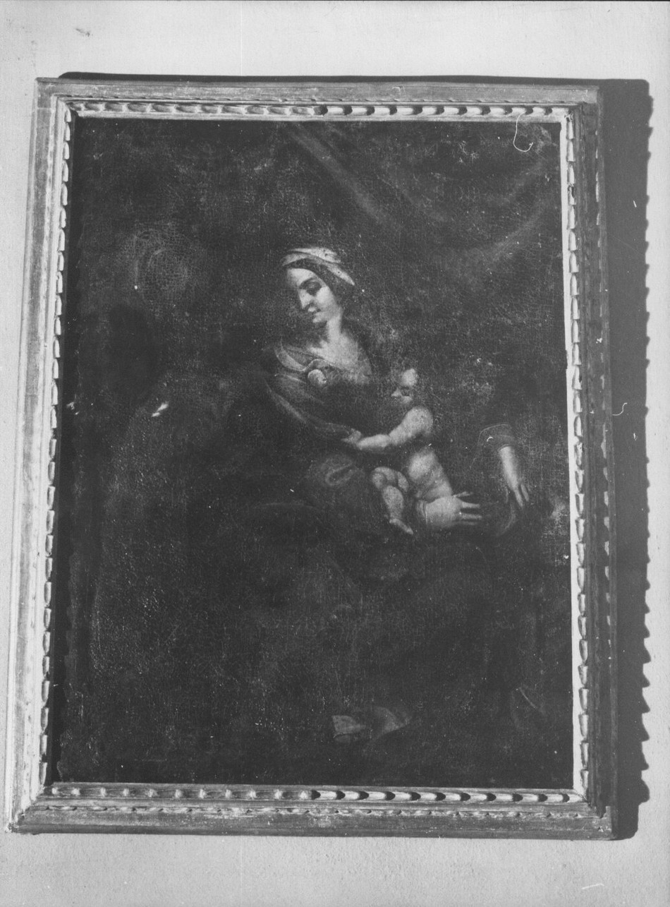 Madonna con Bambino (dipinto, opera isolata) - ambito italiano (inizio sec. XVII)
