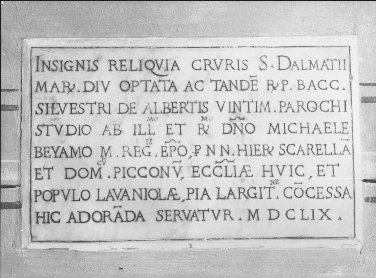 lapide commemorativa, opera isolata - bottega ligure (sec. XVII)