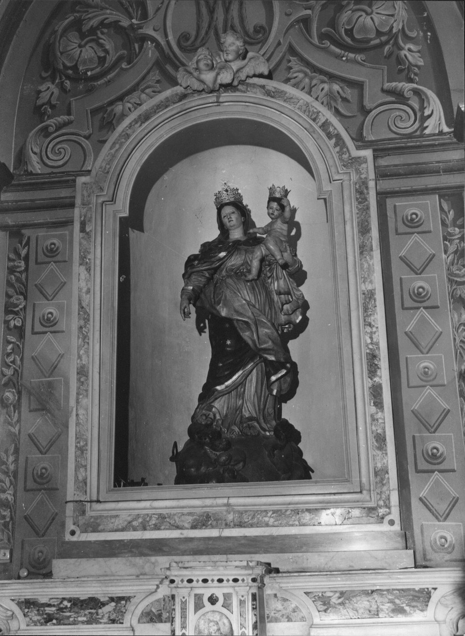 Immacolata Concezione (gruppo scultoreo, opera isolata) di Martinengo Filippo detto Pastelica (sec. XVIII)
