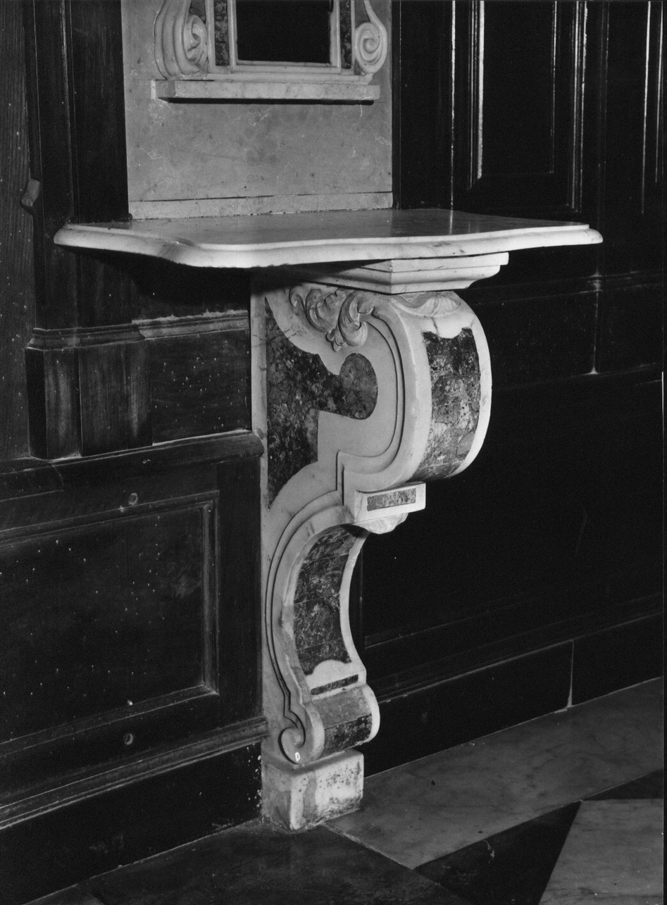 mensola - a voluta, coppia di Bertolotto Nicolò (sec. XIX)