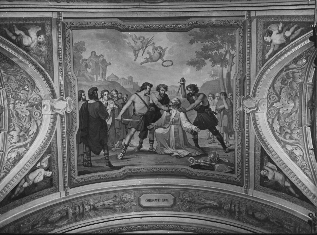 martirio di San Dalmazio (decorazione pittorica, opera isolata) di Buscaglia Domenico, Ivaldi Tommaso (sec. XIX)