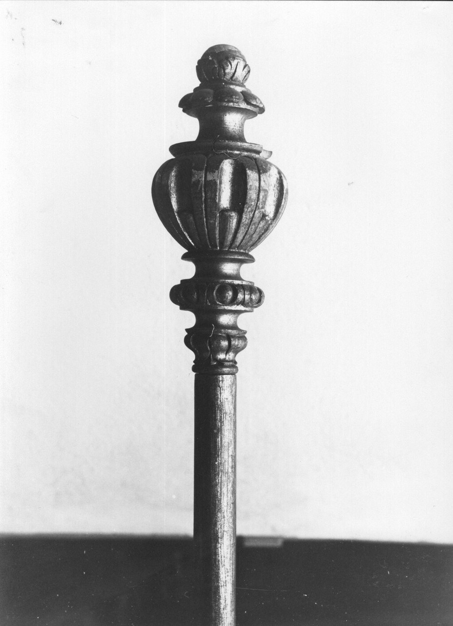 asta di baldacchino processionale, serie - bottega ligure (sec. XVIII)