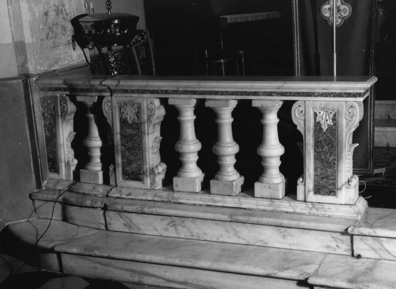 balaustrata, opera isolata - bottega ligure (seconda metà sec. XVIII)