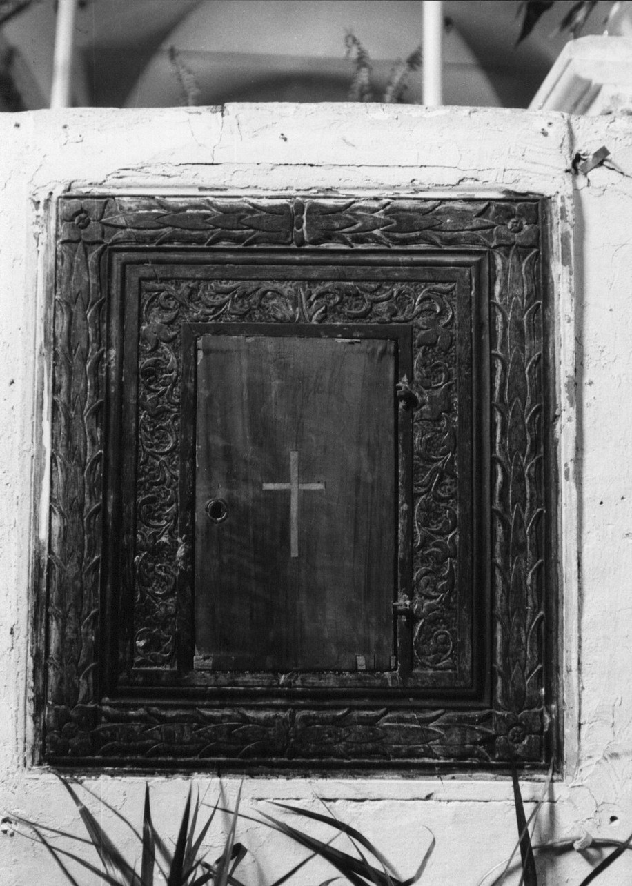 armadietto per oli santi, opera isolata - bottega ligure (seconda metà sec. XIX)