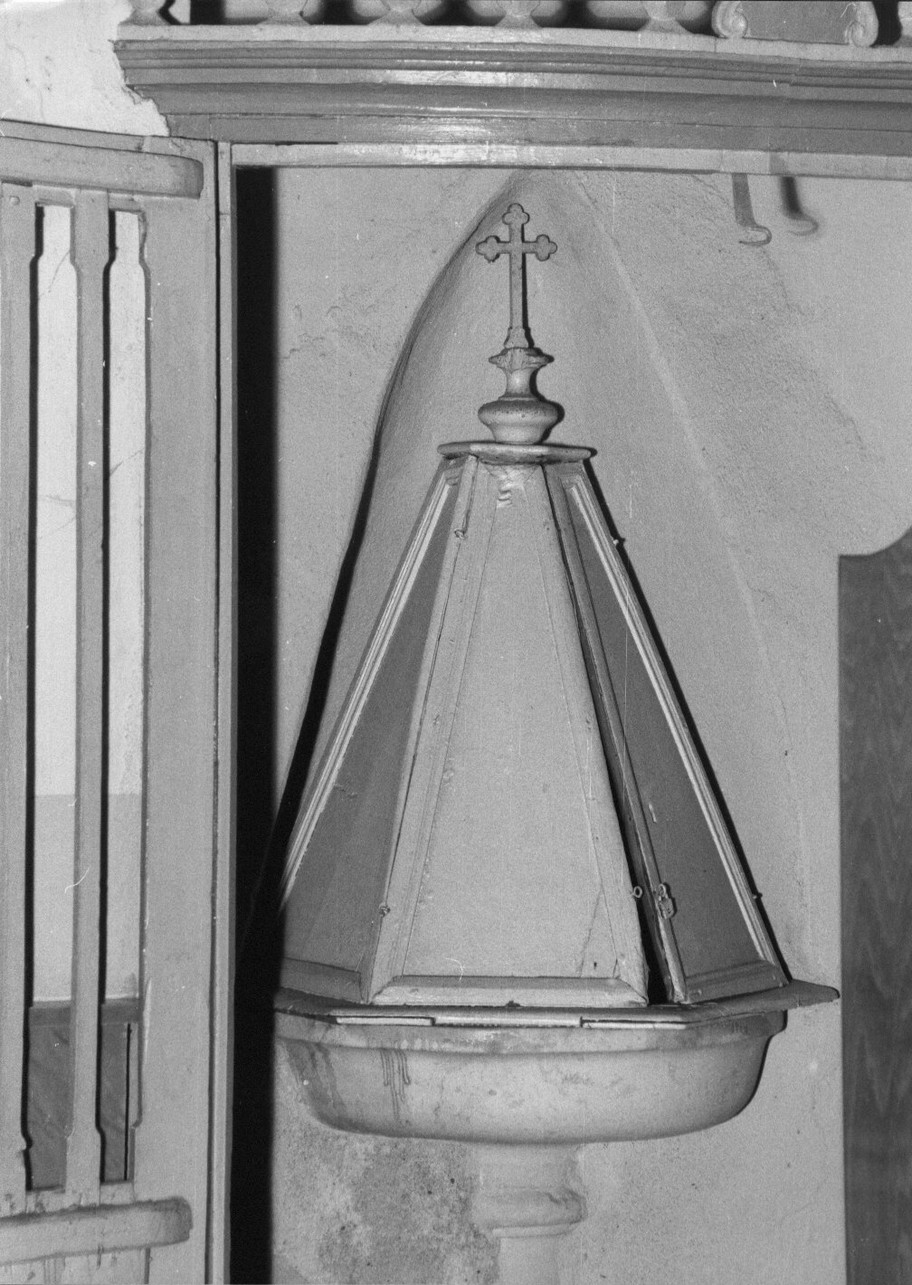 fonte battesimale, opera isolata - bottega ligure (seconda metà sec. XIX)