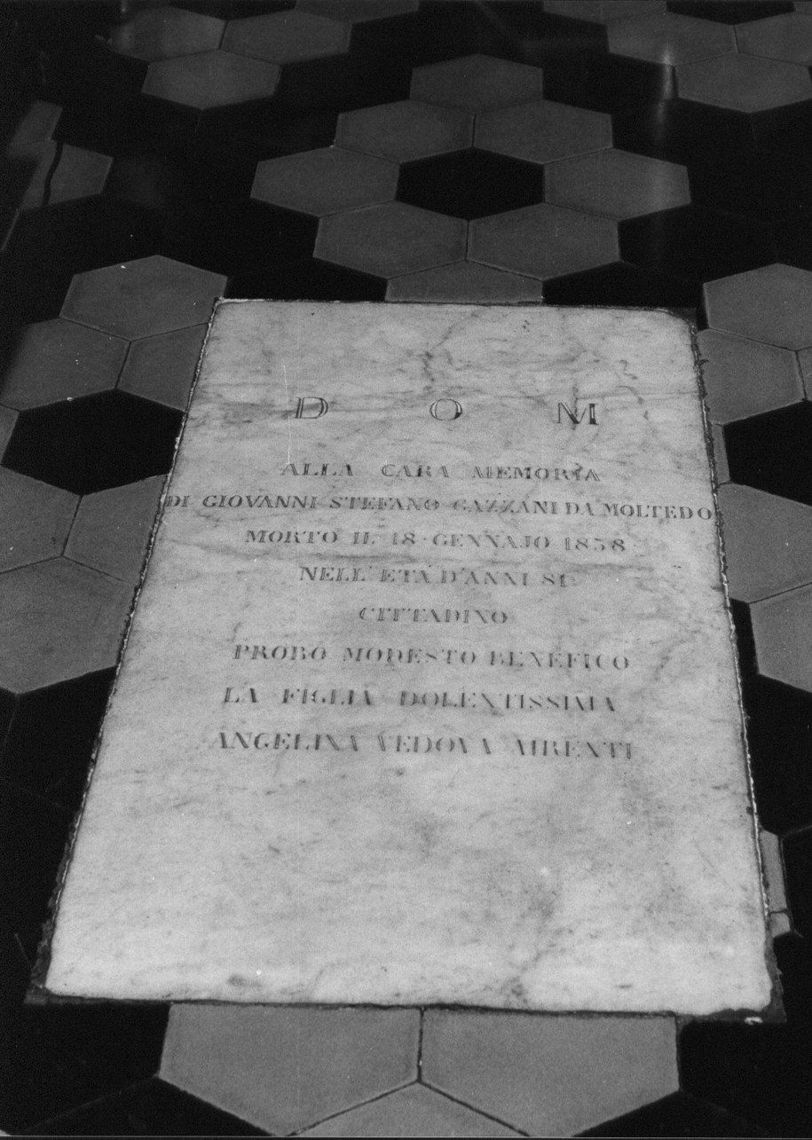 lapide tombale, opera isolata - bottega ligure (sec. XIX)