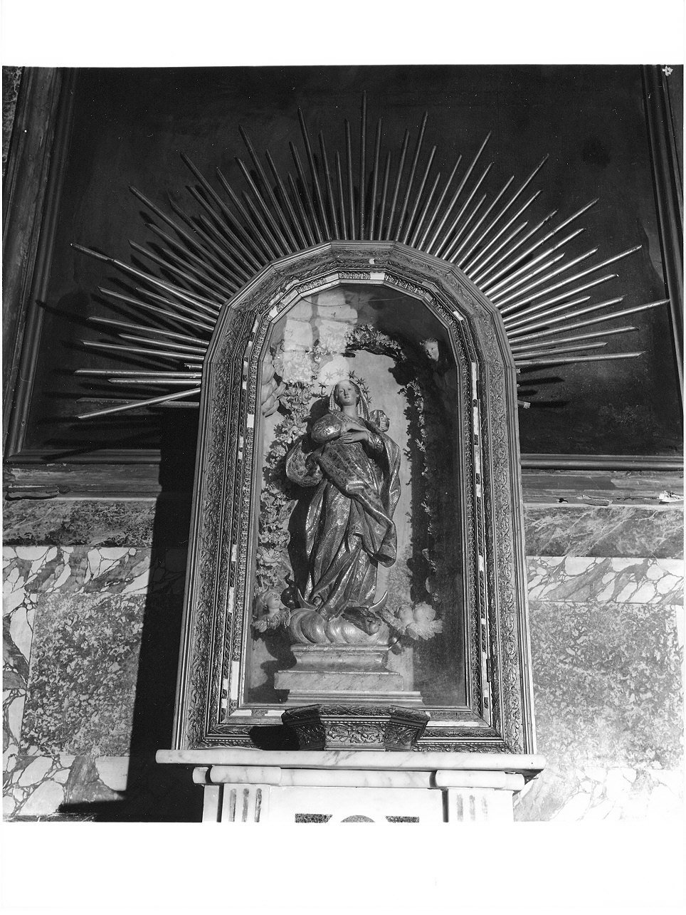 Madonna Immacolata (scultura, opera isolata) - bottega ligure (sec. XVIII, sec. XIX)