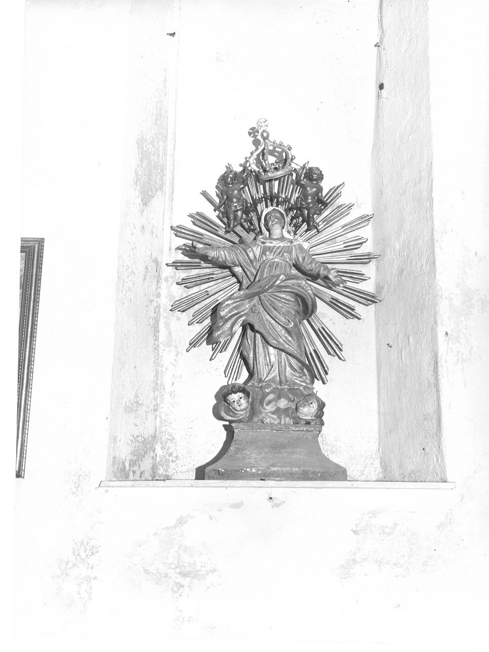 Madonna Assunta con angeli (scultura, opera isolata) - bottega ligure (fine/inizio secc. XVIII/ XIX)