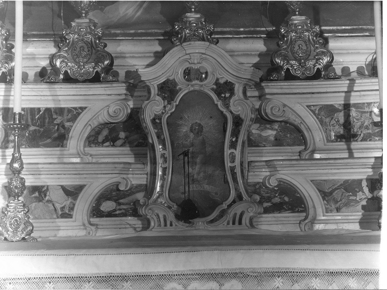 Gesù Bambino (sportello di tabernacolo, opera isolata) - bottega ligure (terzo quarto sec. XVIII)