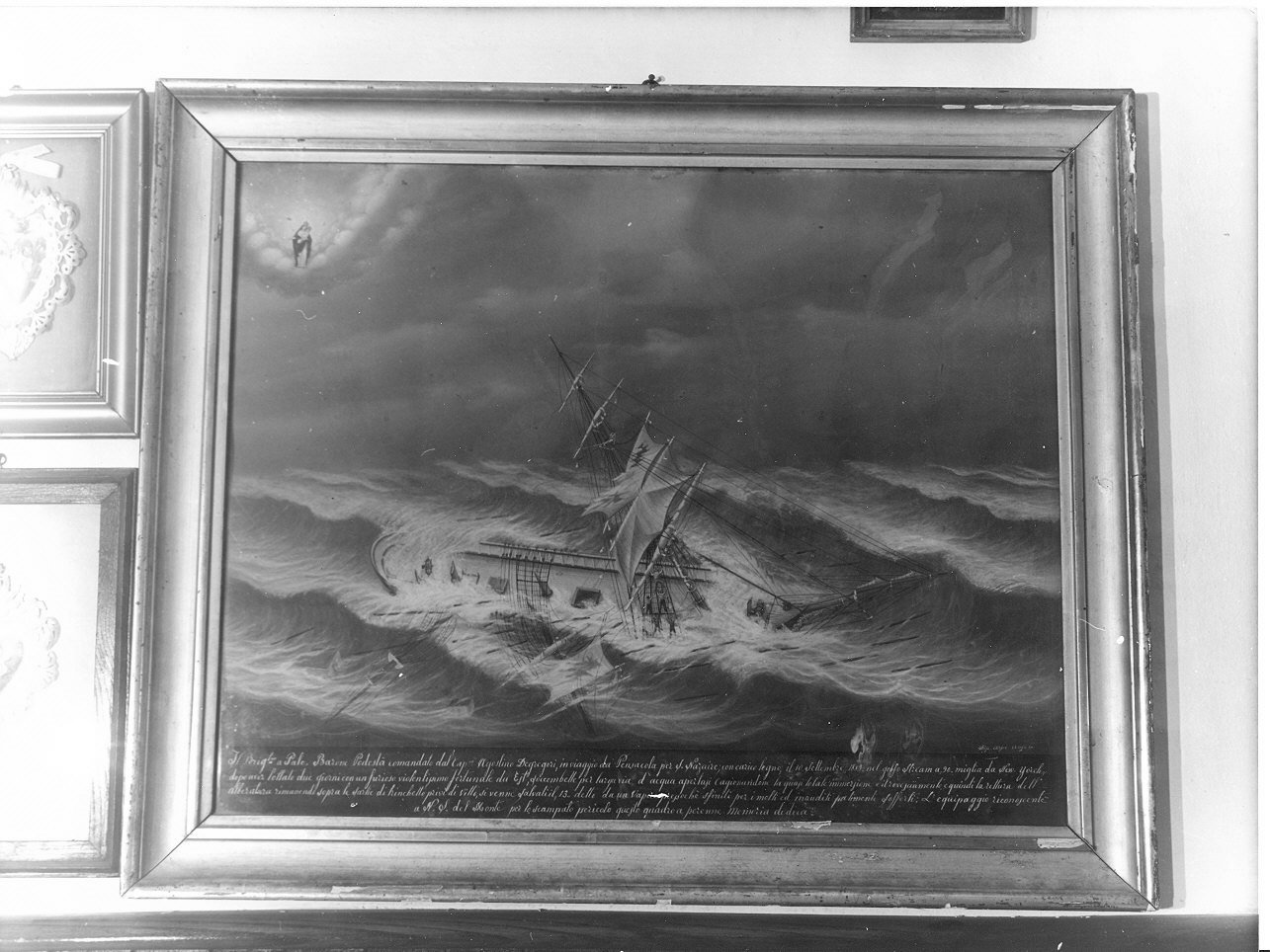 naufragio (ex voto, opera isolata) di Arpe Angelo (ultimo quarto sec. XIX)