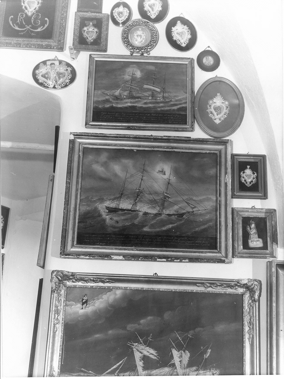 miracolo della Madonna di Montallegro (ex voto, opera isolata) - ambito italiano (ultimo quarto sec. XIX)