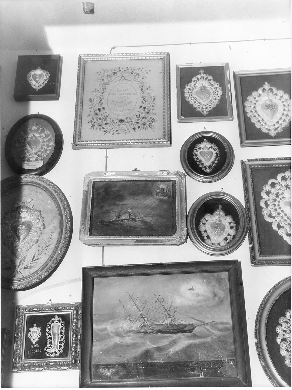 miracolo della Madonna di Montallegro (ex voto, opera isolata) - ambito italiano (fine sec. XIX)